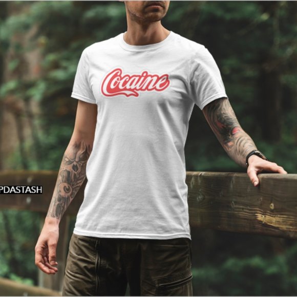 Cocaine Funny Offensive Tshirt Unisex - Picture 2 of 4